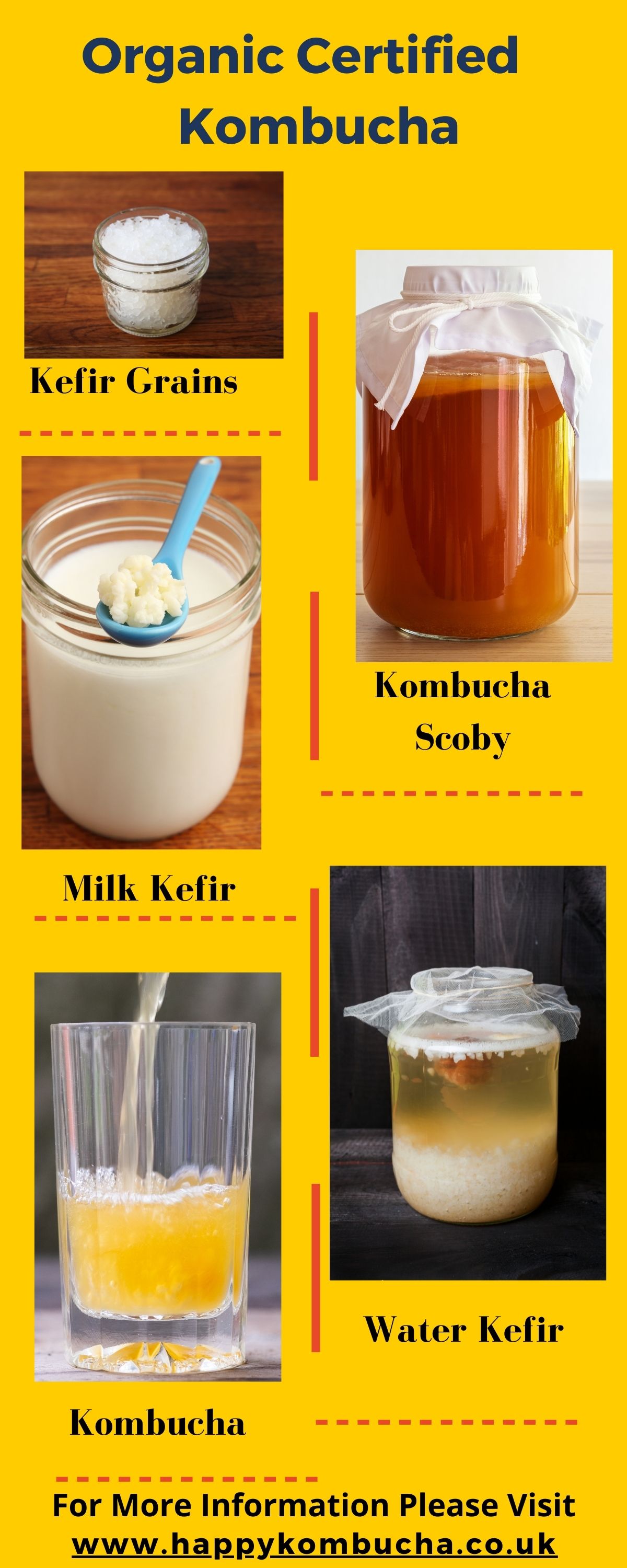 Organic Certified Kombucha by Happy Kombucha