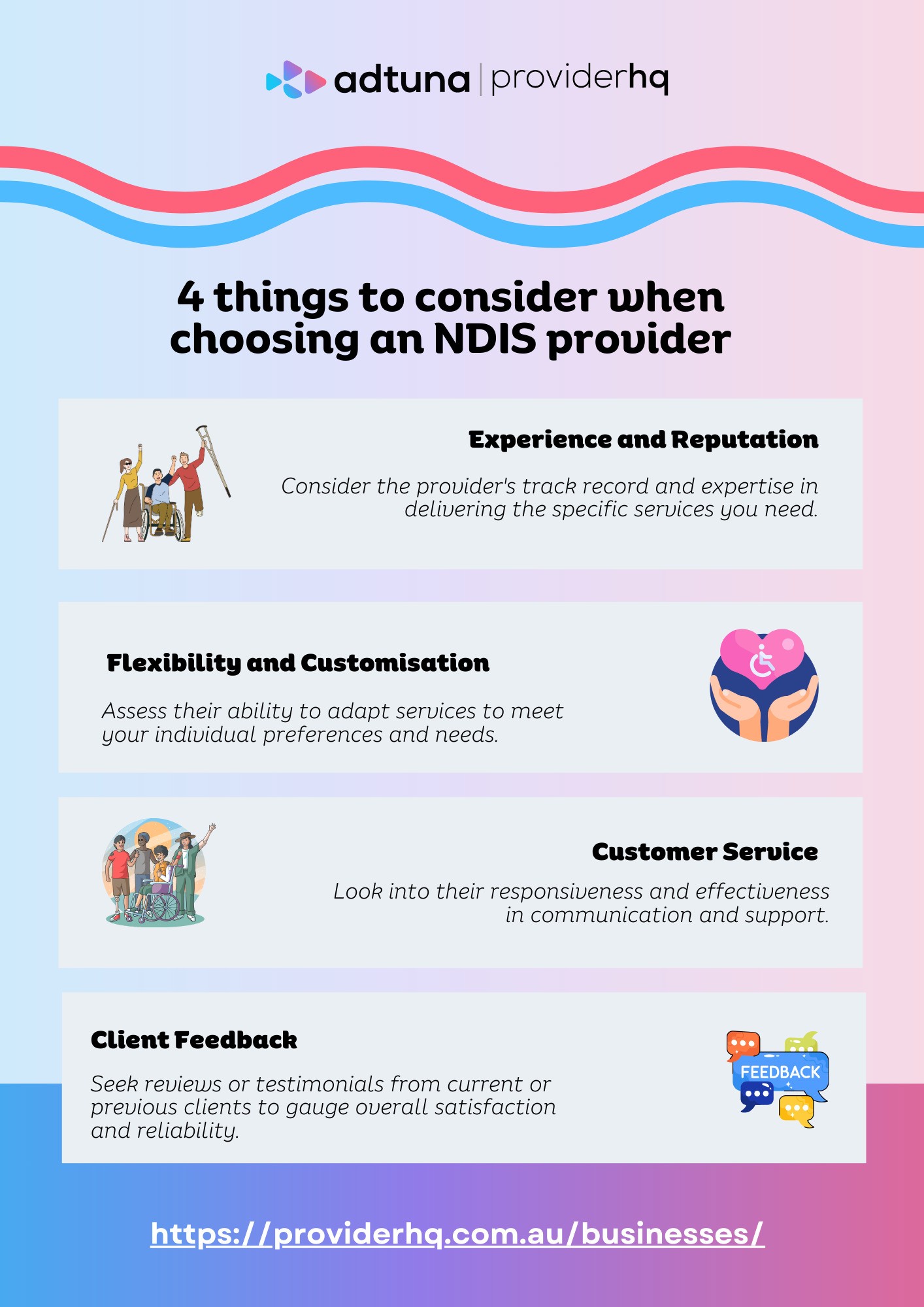 4 Things to Consider When Choosing an NDIS Provider.