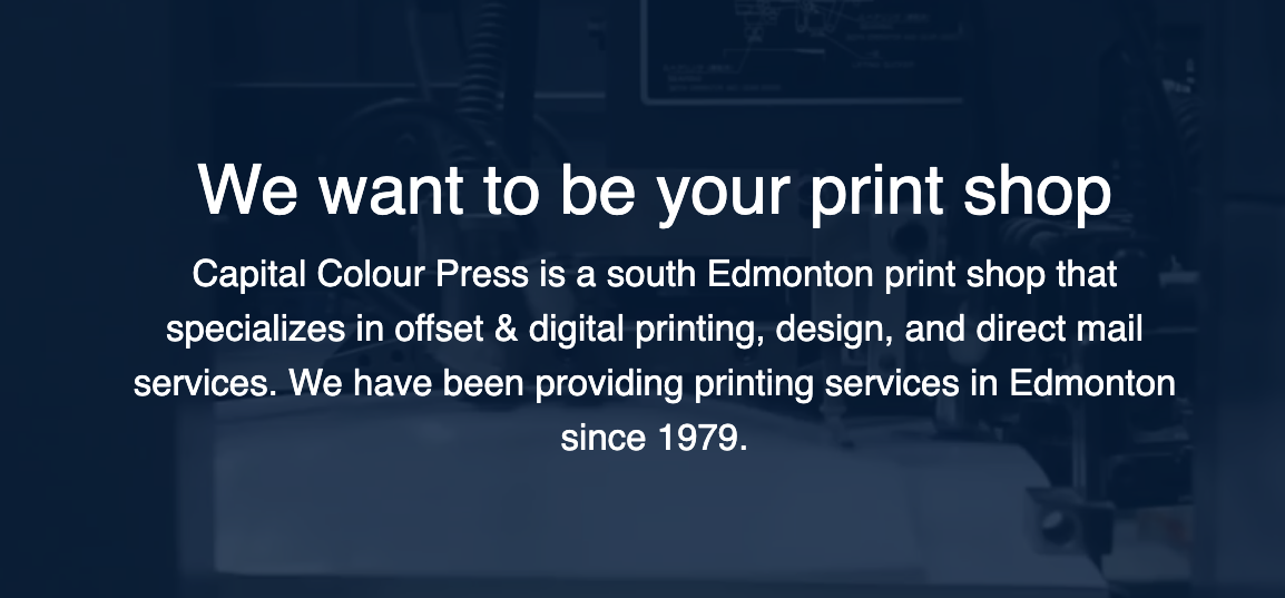 Edmonton Print Shop - Capital Colour Press