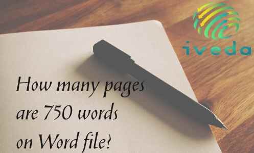 how many pages are 750 words