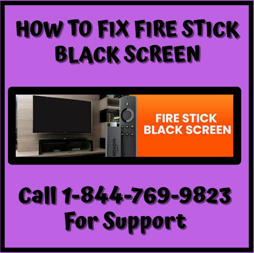 Fire stick black screen | 1~844~769~9823
