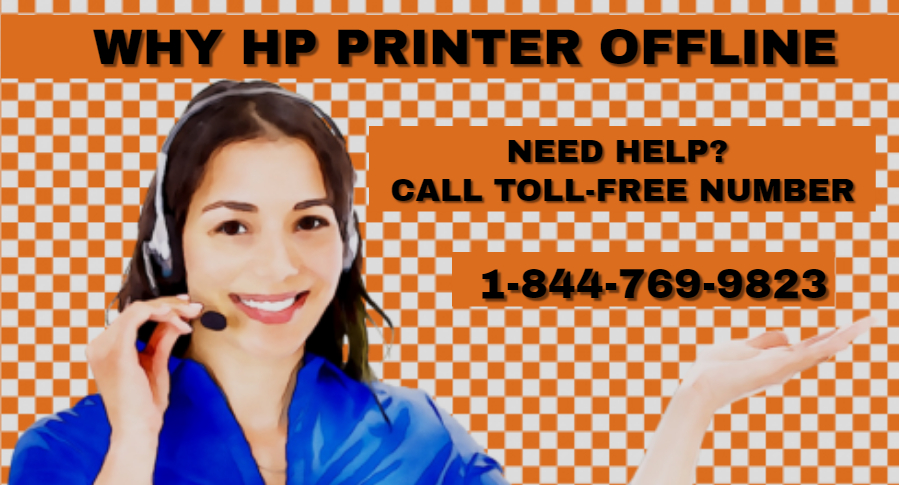 Why hp printer offline ? 1~844~769~9823