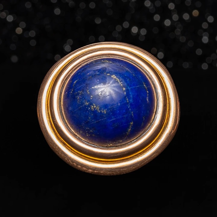 The Large Victorian Lapis Dome Ring | The Moonstoned