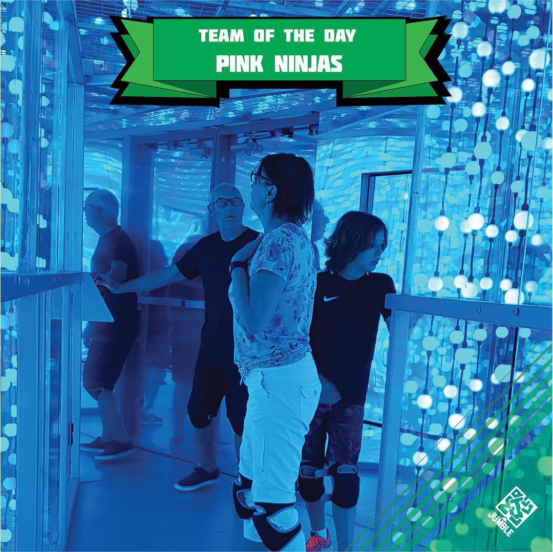 Team Pink Ninjas ⚔️ had a successful day at Jumble!