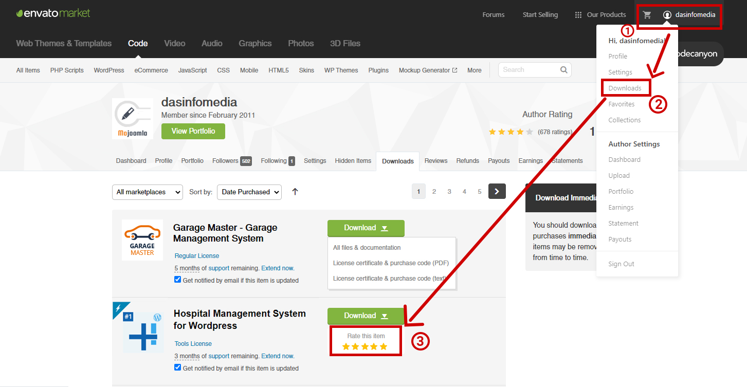 How to Find Codecanyon Purchase Key?