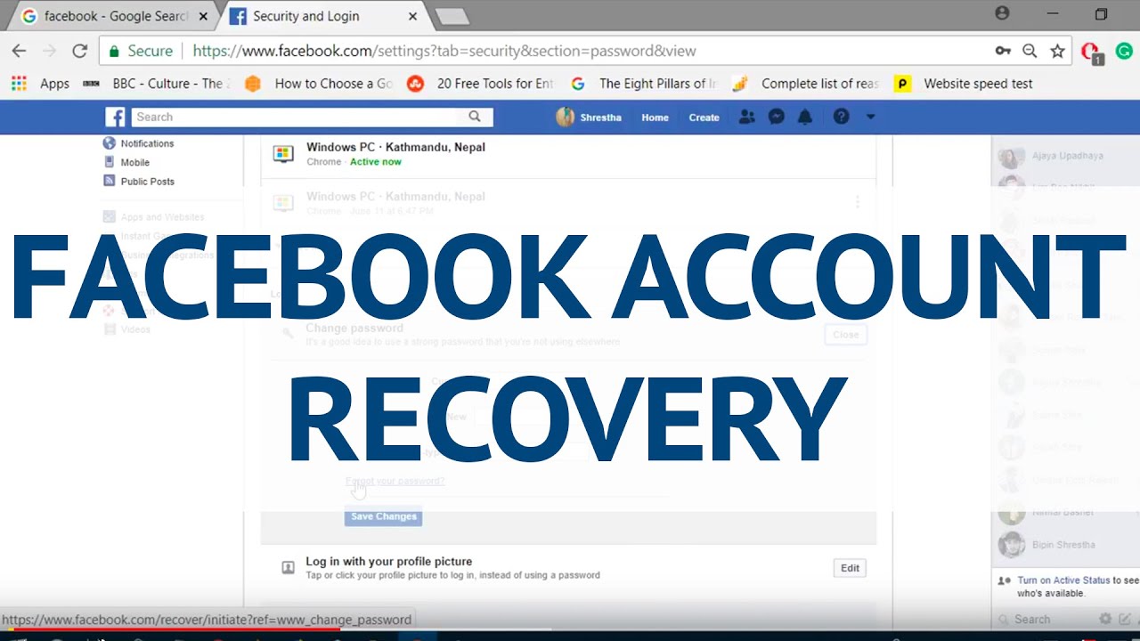 How To Recover Facebook Account with Old Password