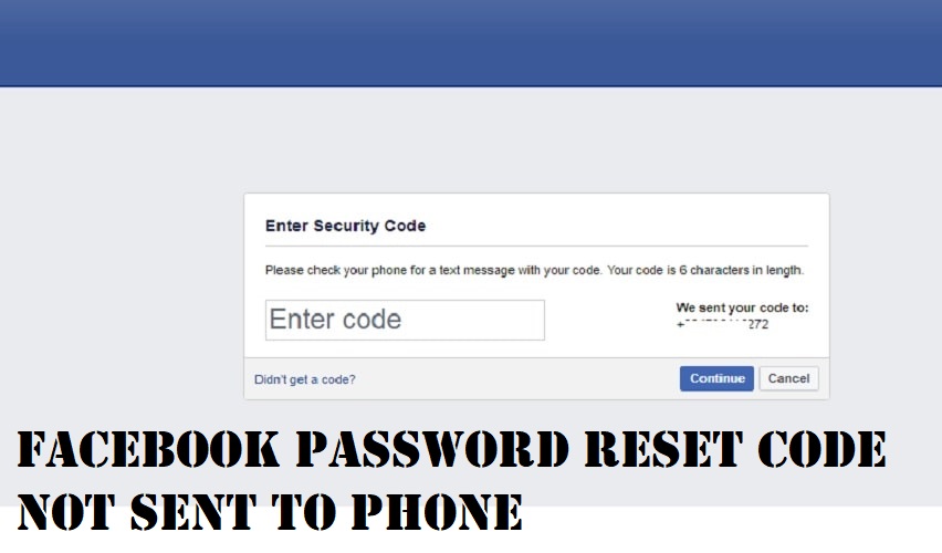 Facebook 6 Digit Code not Received