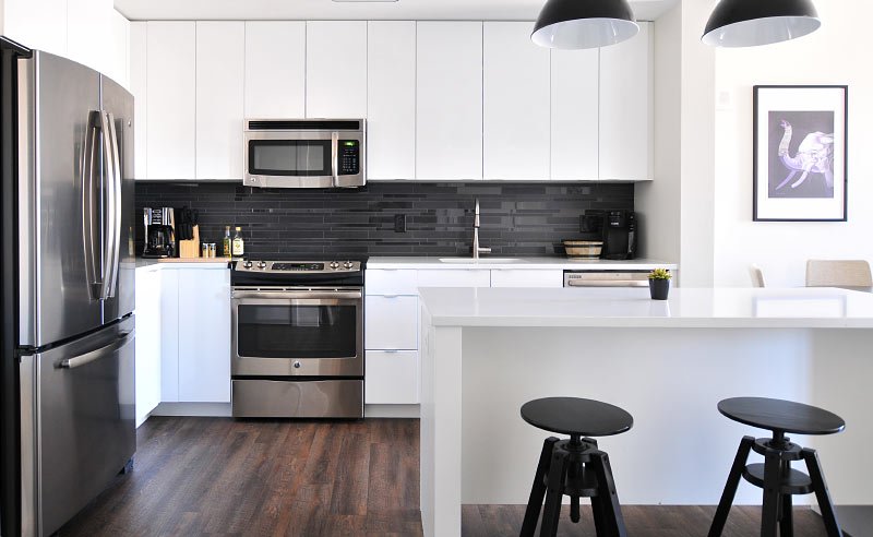 the existing kitchen, renovating