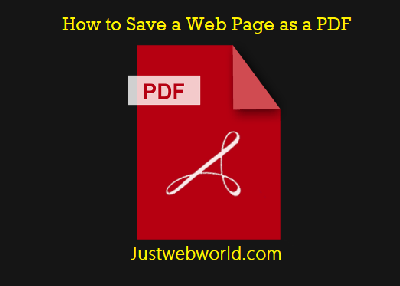 How to Save a Webpage as a PDF – Convert Web Page into PDF
