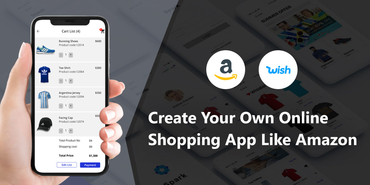 How to make online shopping app like Amazon?