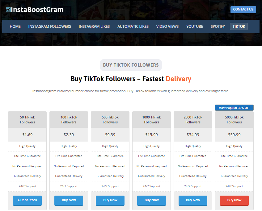 Buy TikTok Followers – Fastest Delivery