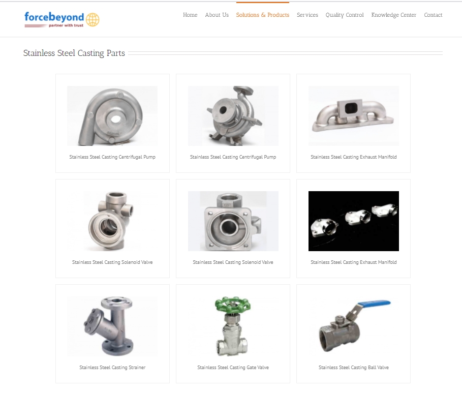 Stainless Steel Casting | www.forcebeyond.com