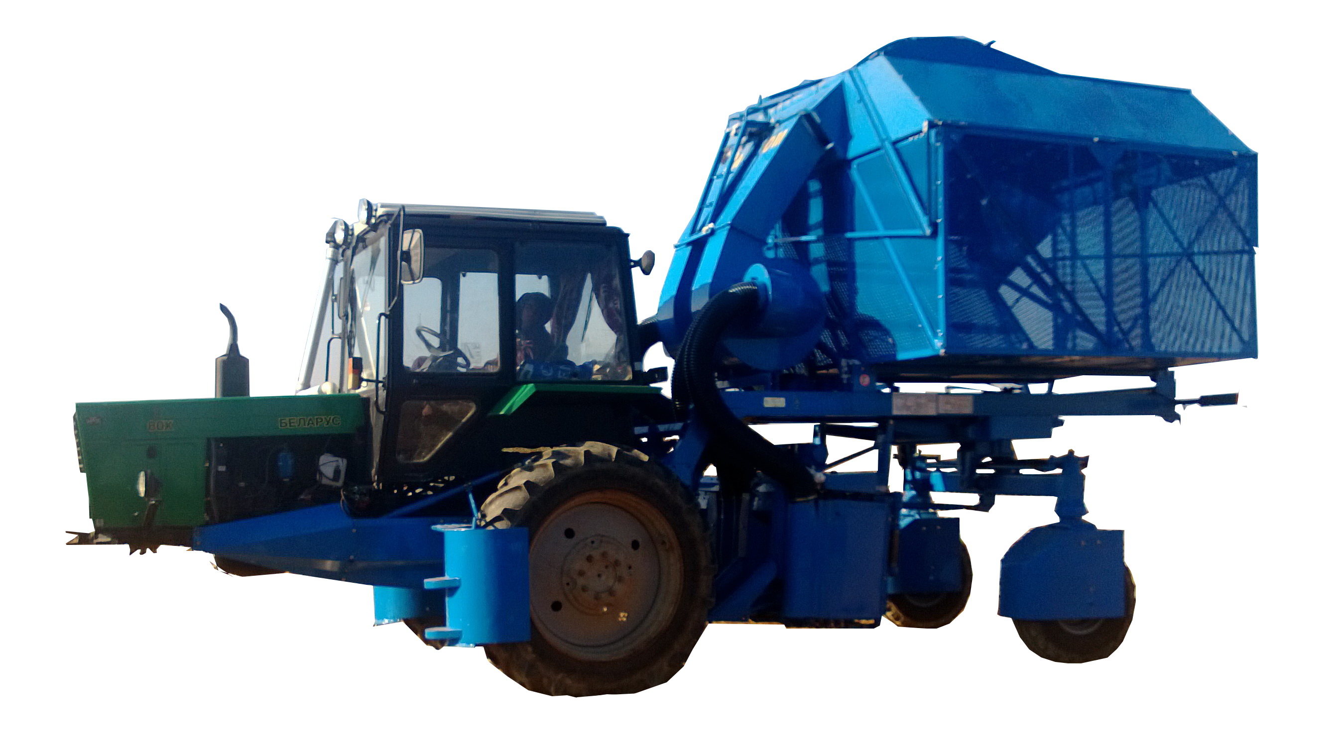 Cotton harvester in India