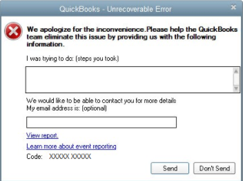 QuickBooks Unrecoverable Error