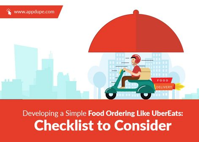 Developing food ordering app like UberEats