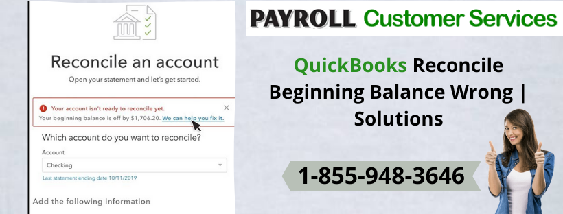 Easy Way to know QuickBooks reconcile beginning balance wrong issue