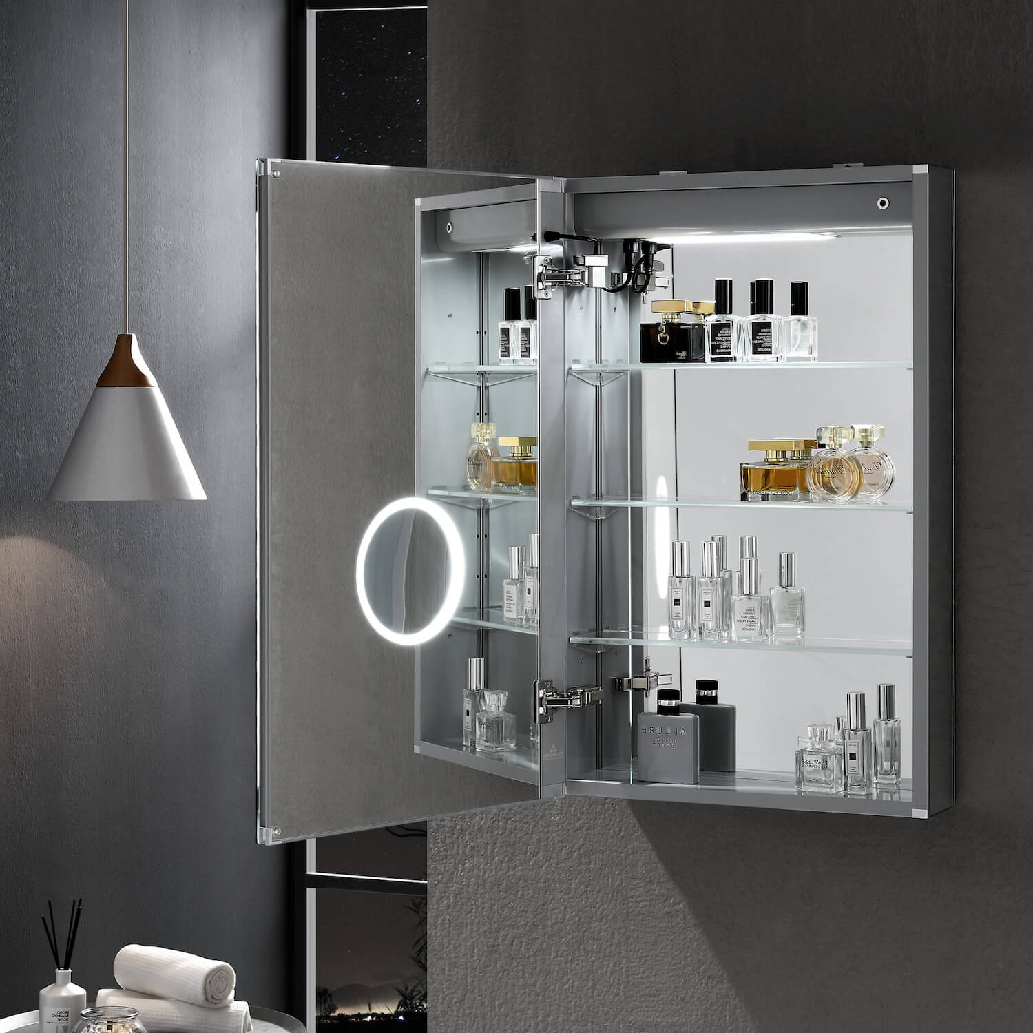 Get the perfect look for your bathroom with a custom recessed medicine cabinet!