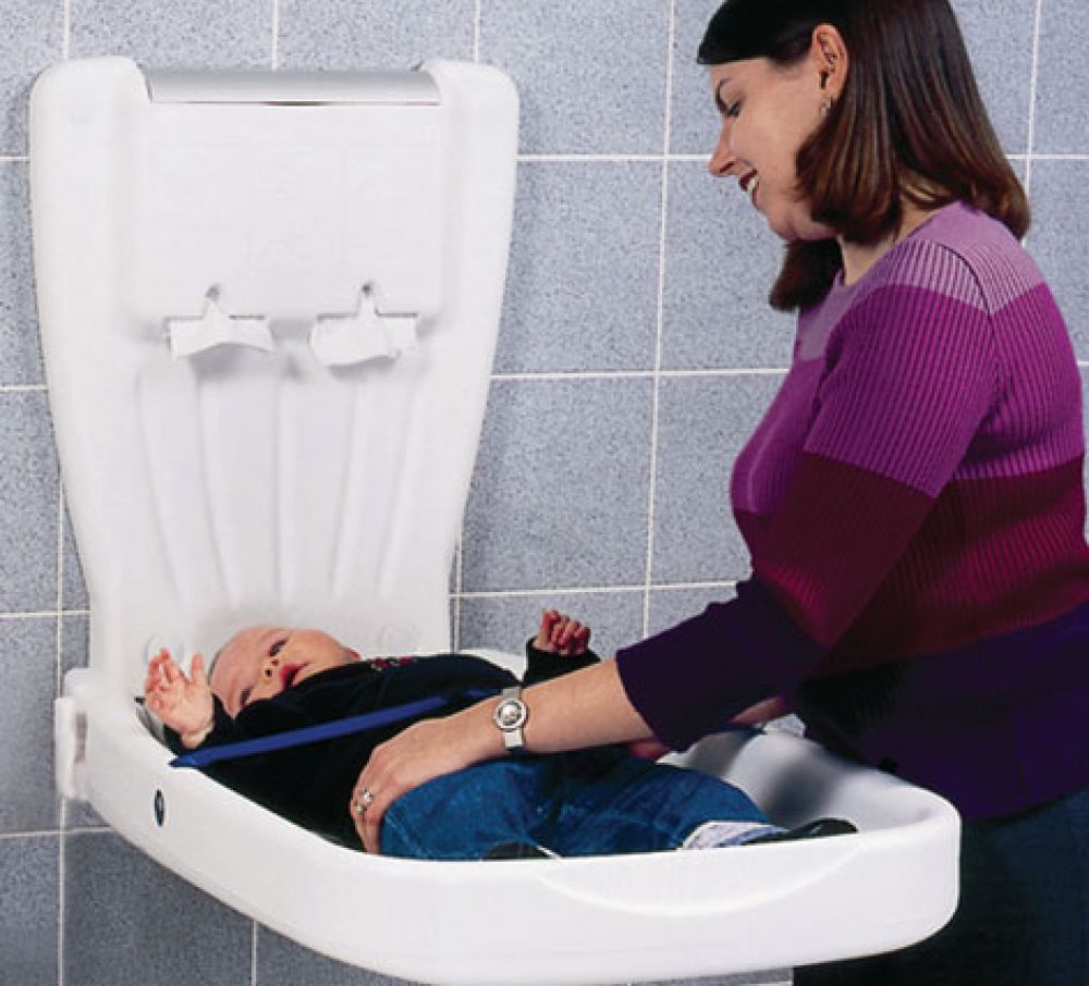 VERTICAL BABY CHANGER TABLE - WHITE