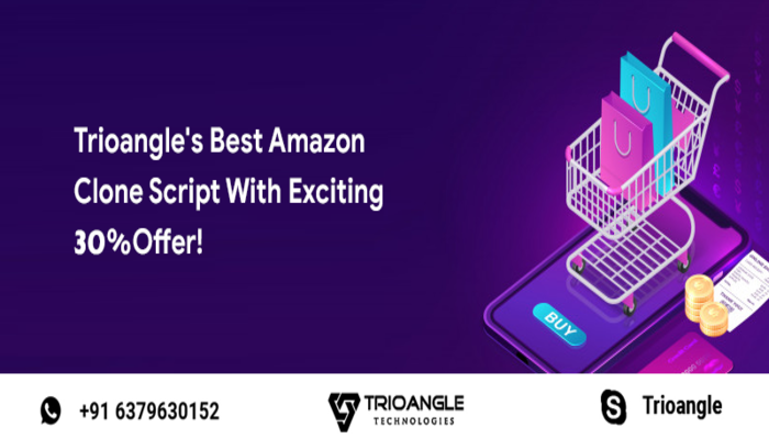 Trioangle's Best Amazon Clone Script With Exciting 30% Offer!