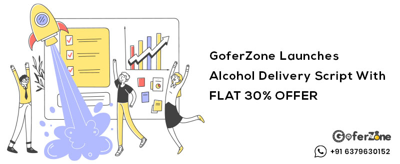 GoferZone Launches Alcohol Delivery Script With FLAT 30% OFFER