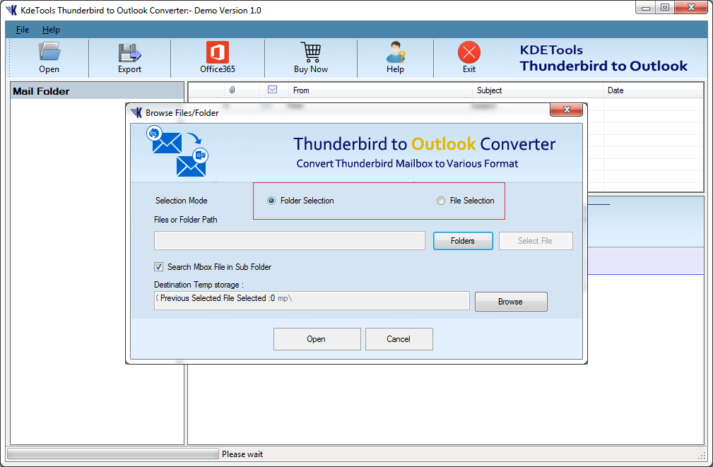 Thunderbird to Outlook Converter