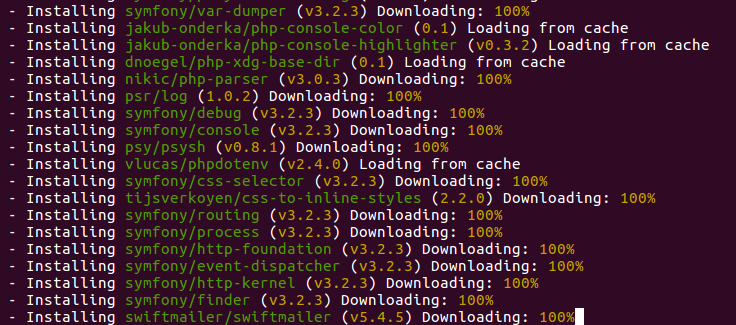 Using Composer for Laravel