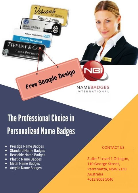 Name Badges & Tags with No Setup Fees at Name Badges International