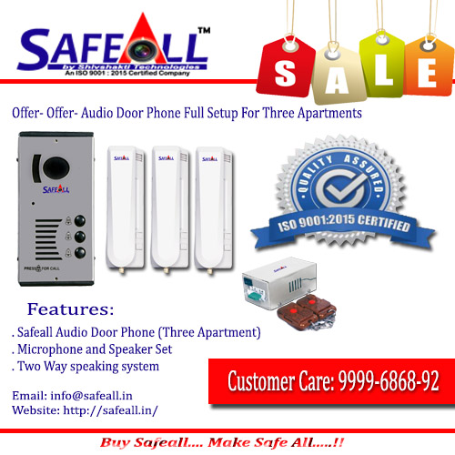 Offer- Audio Door Phone Full Setup For Three Apartments