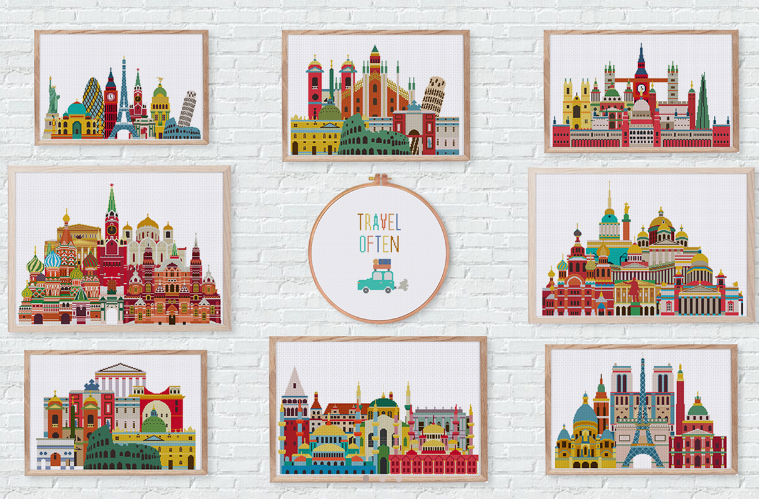 Cat cross stitch pattern