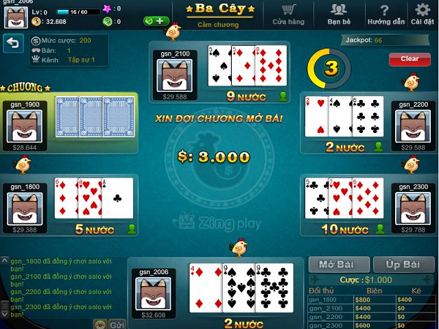 Su hap dan cua tua game 3 cay online khien ai cung muon choi