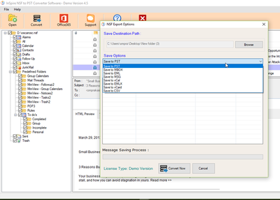 NSF to PST Converter – The NSF file migration King