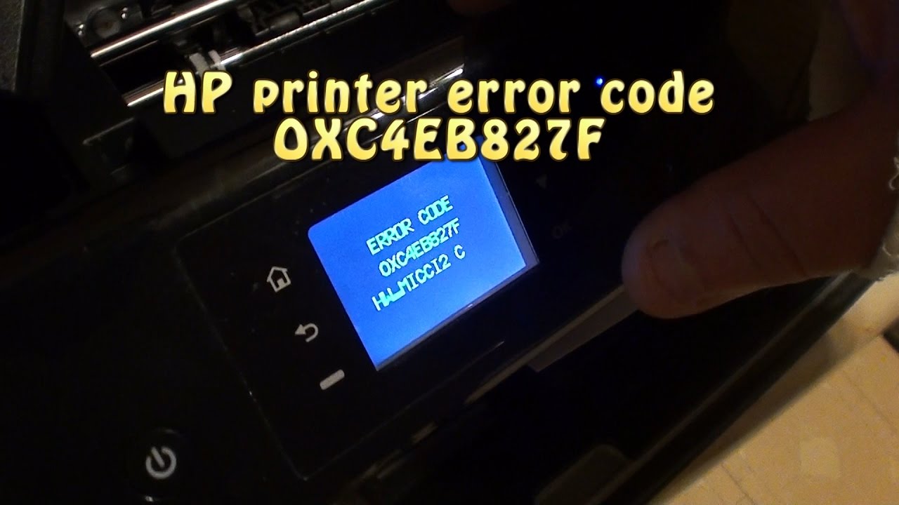Simple Way to Troubleshoot HP Printer Error Code 0xC4EB827F