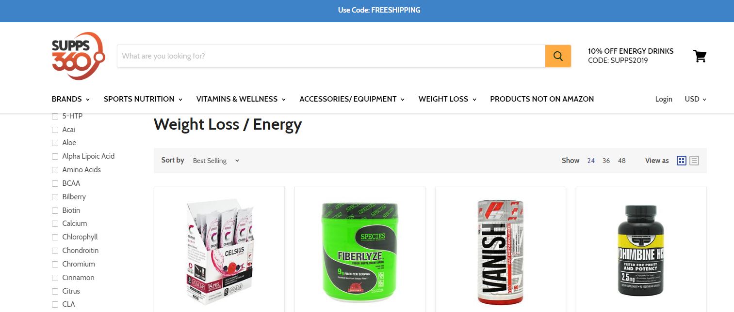 Weight Loss / Energy — Supps360.com