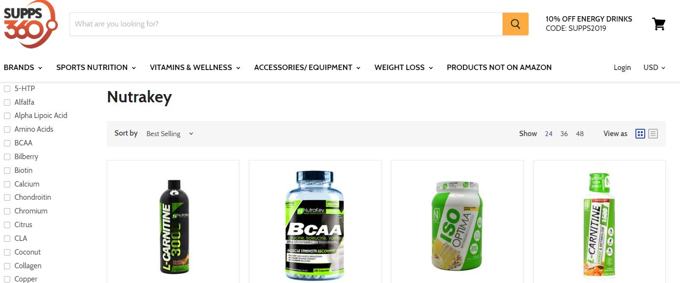 Nutrakey arginine protein powder - BCAA Optima Powder - Biotin — Supps360.com