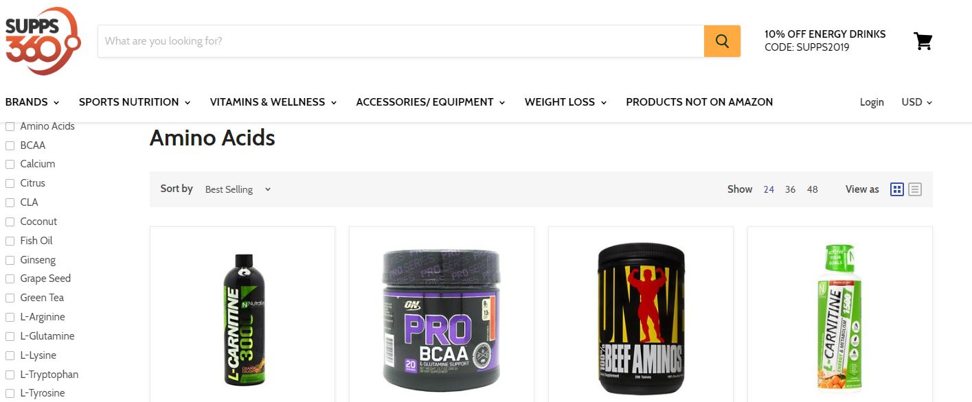 Amino Acids — Supps360.com