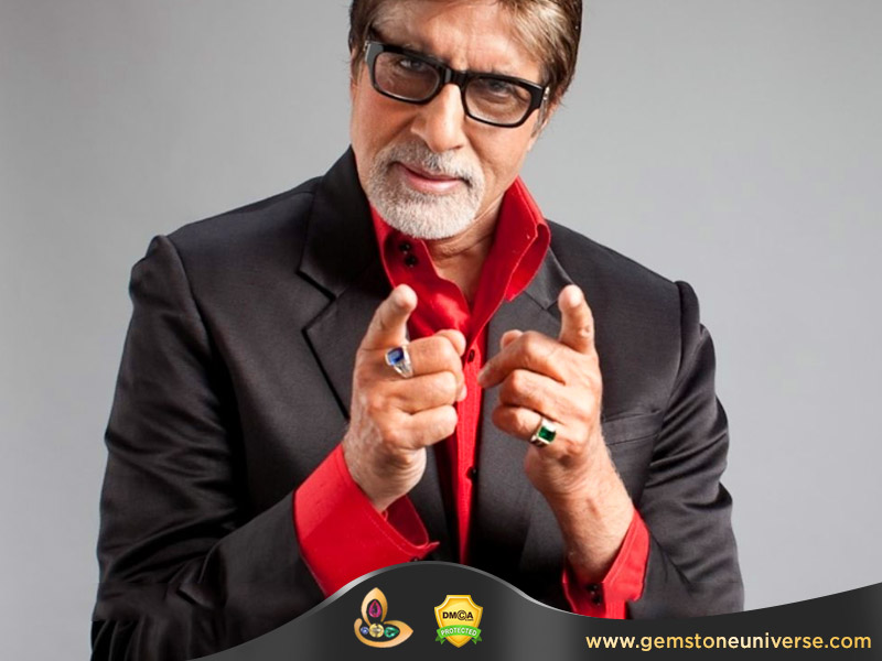 Amitabh Bachchan Opal Ring  | Blue Sapphire and Emerald Combination