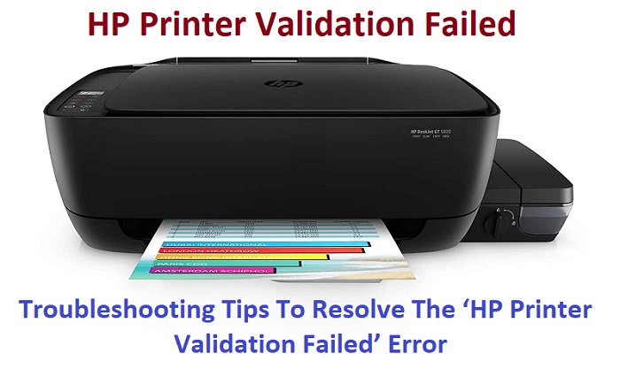Troubleshooting Tips To Resolve The ‘HP Printer Validation Failed’ Error