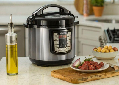 Cook all the things with this 8-quart pressure cooker for $50