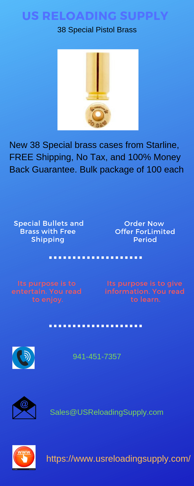 38 Special Pistol Brass for Sale