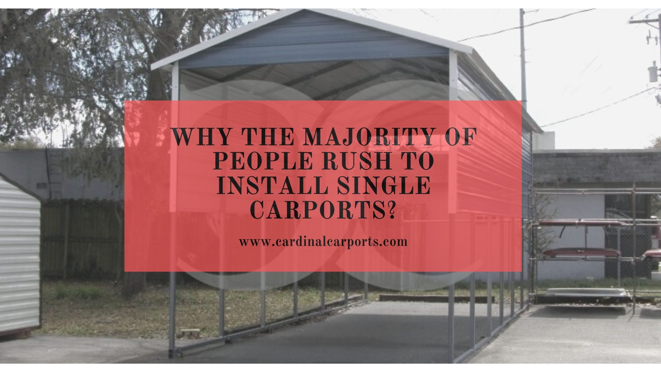 Single Metal Carports - Suitable For Every Type of Vehicle
