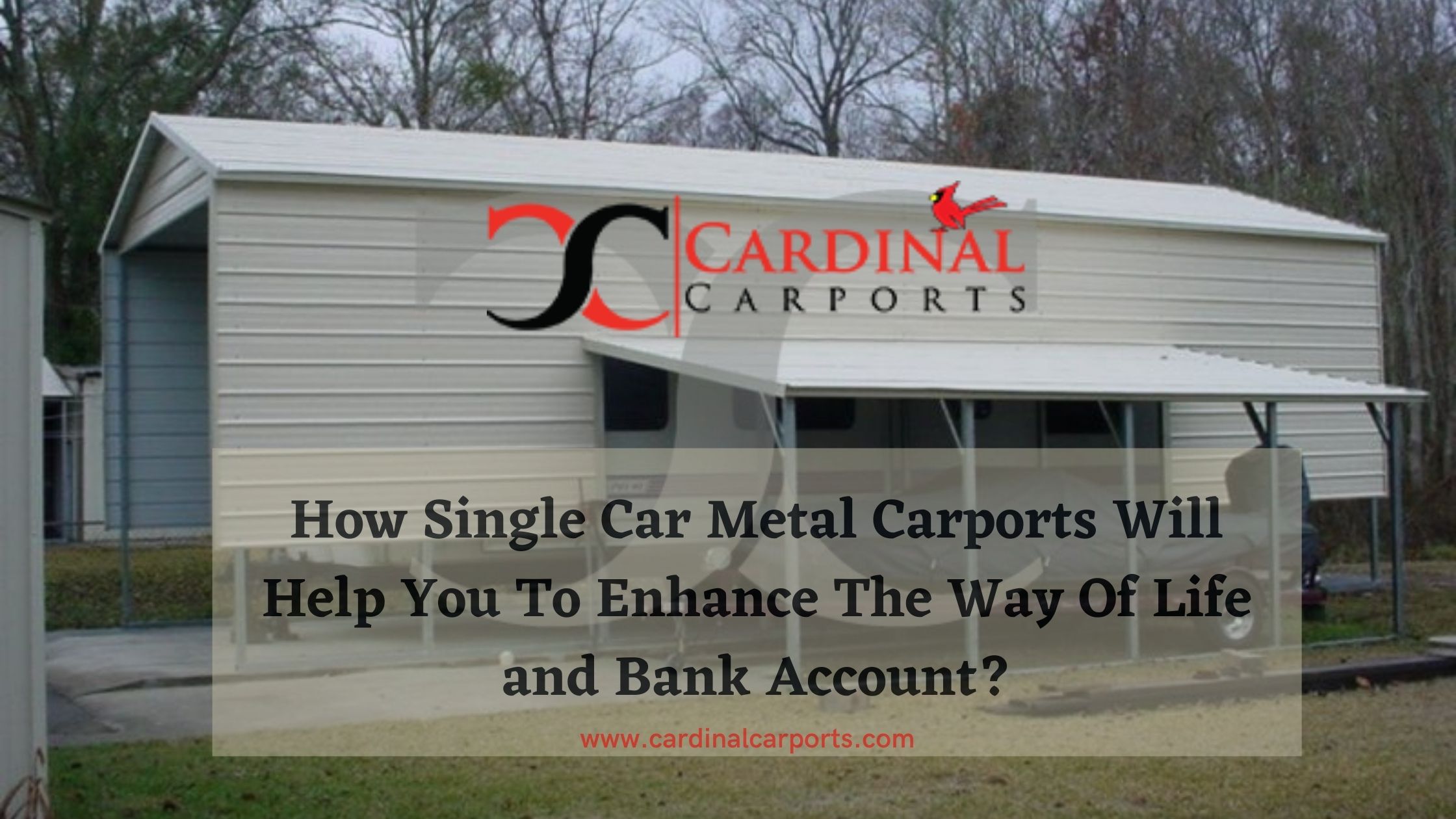Single Car Metal Carports Can Help You | Cardinal Carports