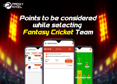 POINTS TO BE CONSIDERED WHILE SELECTING FANTASY CRICKET TEAM