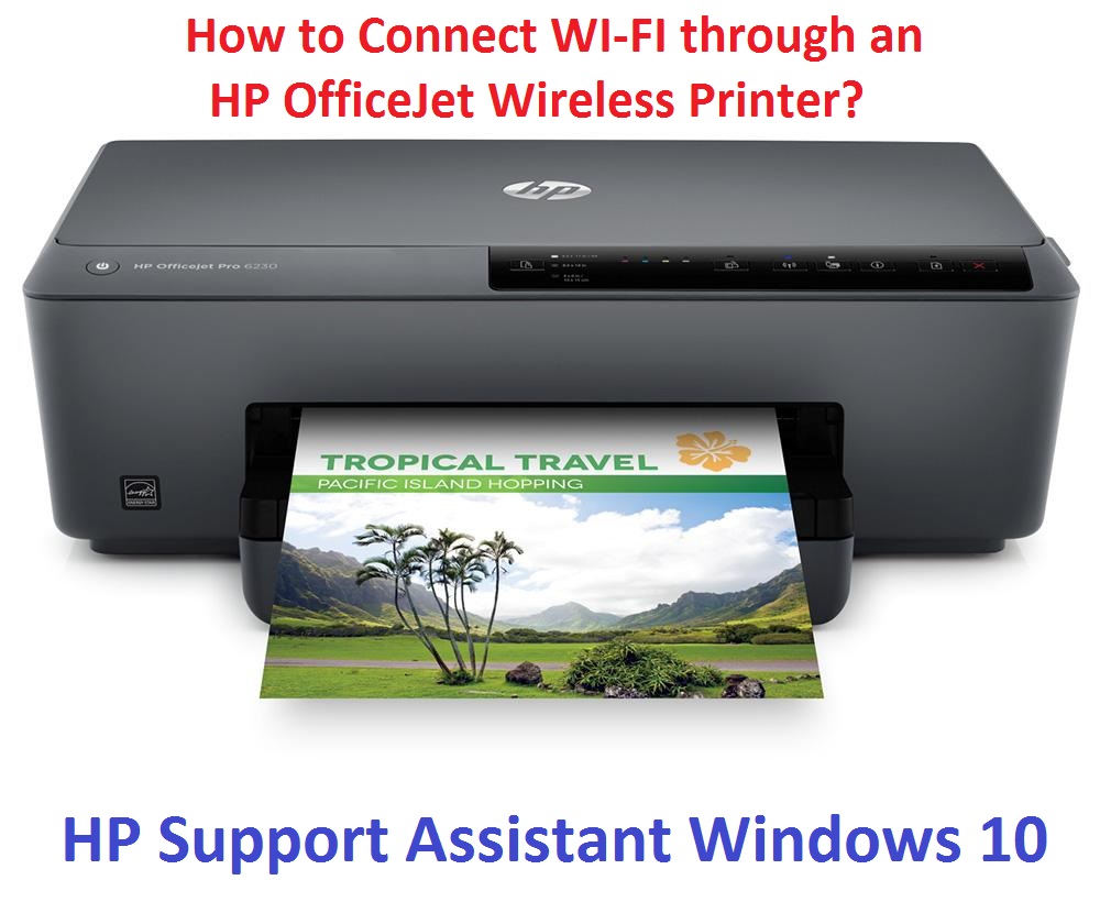 HOW TO CONNECT WI-FI THROUGH AN HP OFFICE JET WIRELESS PRINTER?