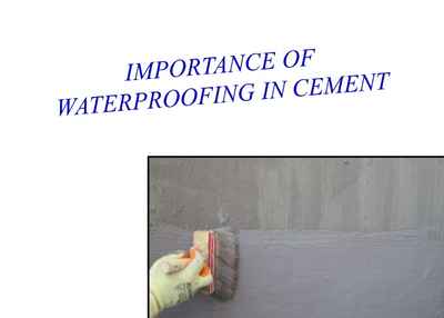 Get the different functions of the waterproofing cement agent