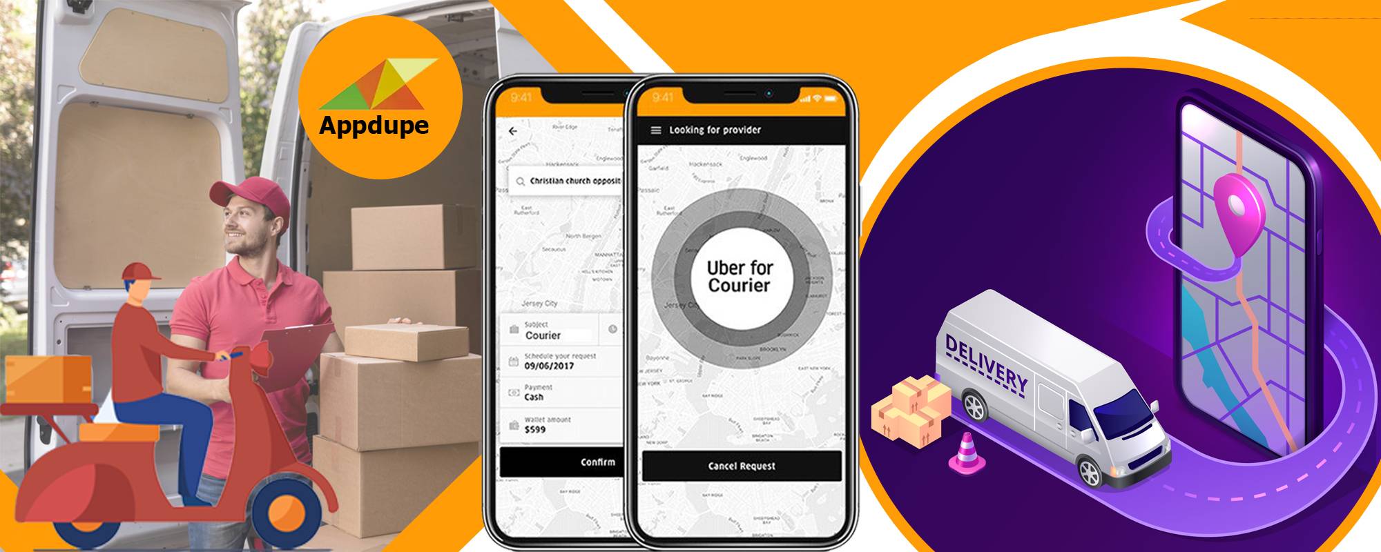 Get your on-demand courier app developed within 7 days