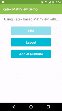 MathView Android Layout Library