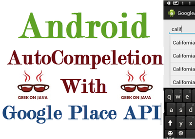 Use Google Places Autocomplete API in Android Search Dialog