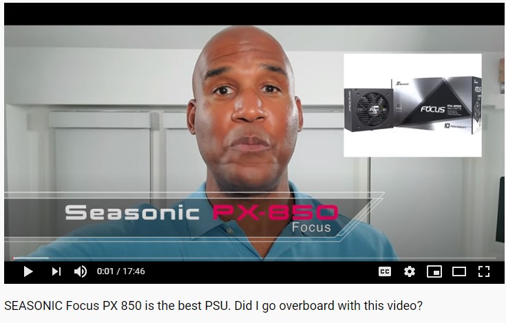 SEASONIC Focus PX 850 is the best PSU. Did I go overboard with this video?