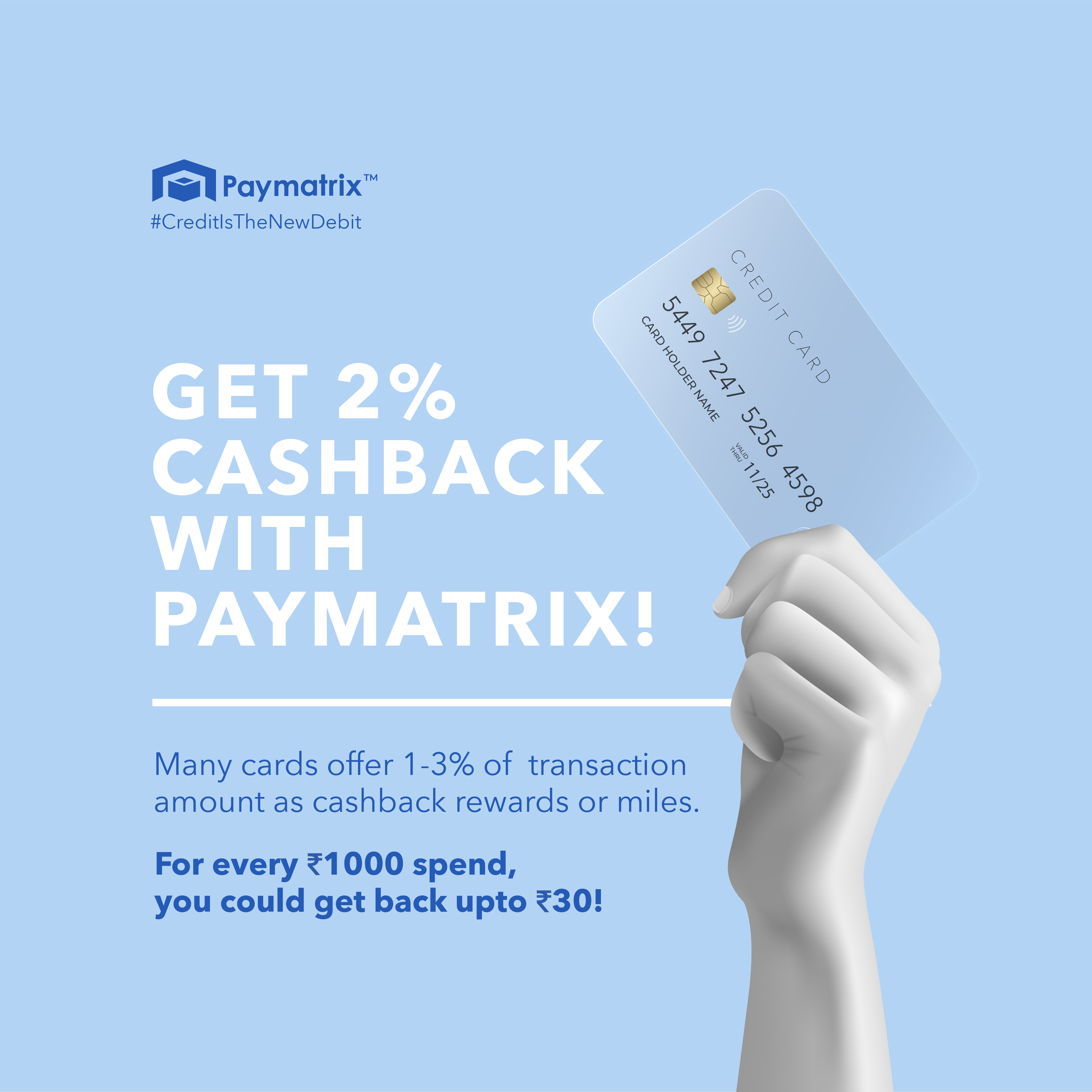 Pay bills using credit card on paymatrix