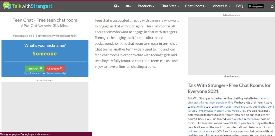 Talk With Stranger - Free Chat Rooms for Everyone